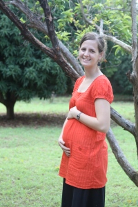Kristina at 15 weeks pregnant. 